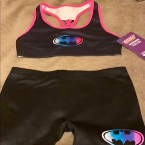 Dc Comics Sport Bra and Shorts Set